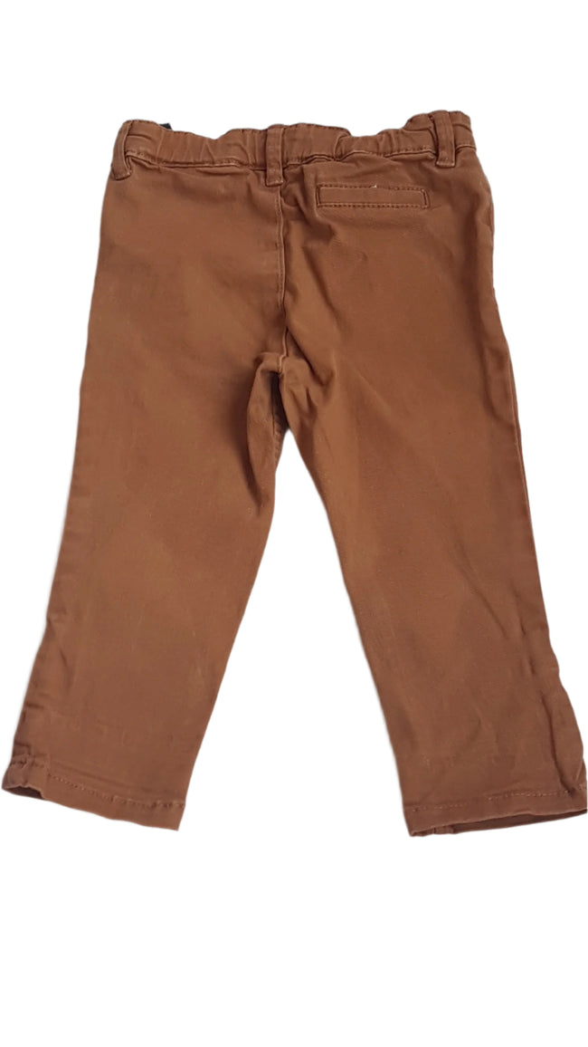 H&M  MUSTÁR SZÍNŰ , ELEGÁNS KISFIÚ NADRÁG  80 Main Image