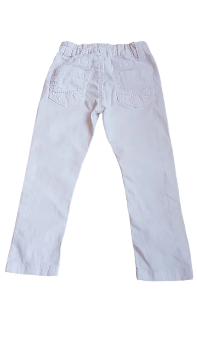 DENIM CO. FEHÉR KISFIÚ FARMER ÁLLÍTHATÓ GUMIS DERÉKRÉSSZEL 104 Main Image