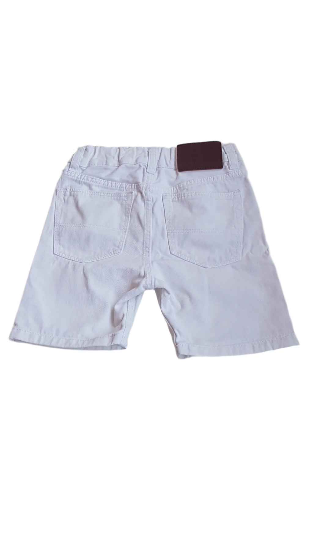 H&M FEHÉR, FARMER  KISFIÚ  RÖVIDNADRÁG  92