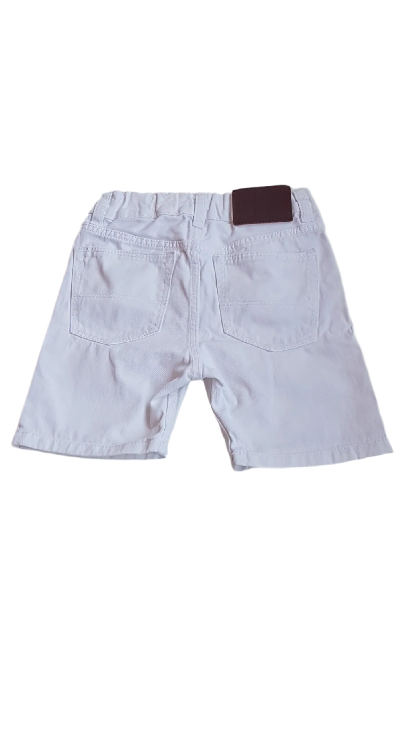 H&M FEHÉR, FARMER  KISFIÚ  RÖVIDNADRÁG  92