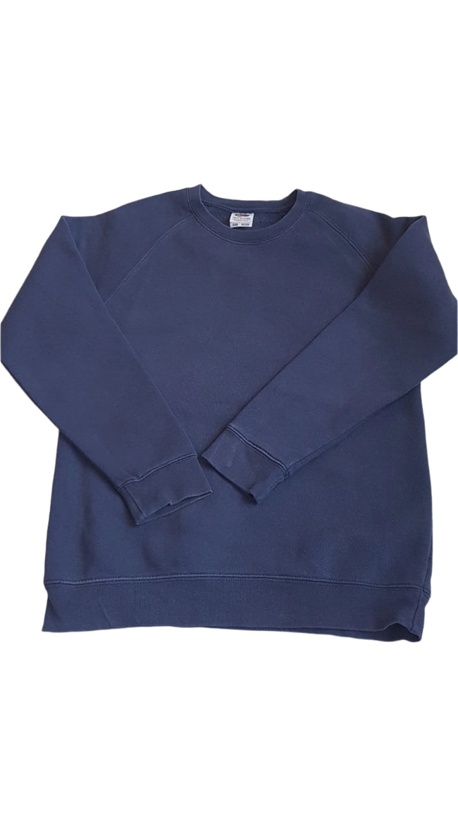 FRUIT THE LOOM SÖTÉTKÉK UNISEX PULÓVER  140 Hover Image