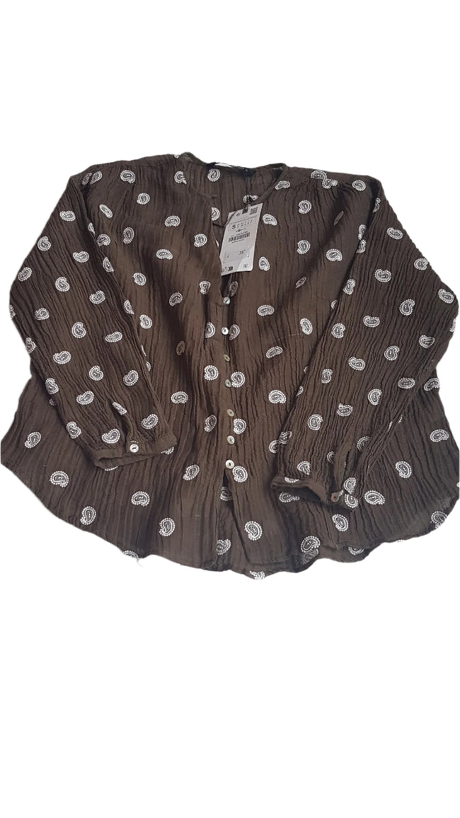 CÍMKÉS ZARA HÍMZETT  BLÚZ 176 Hover Image