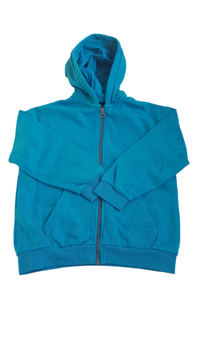 NEXT TÜRKIZ SZÍNŰ UNISEX KAPUCNIS PULÓVER 134 Hover Image
