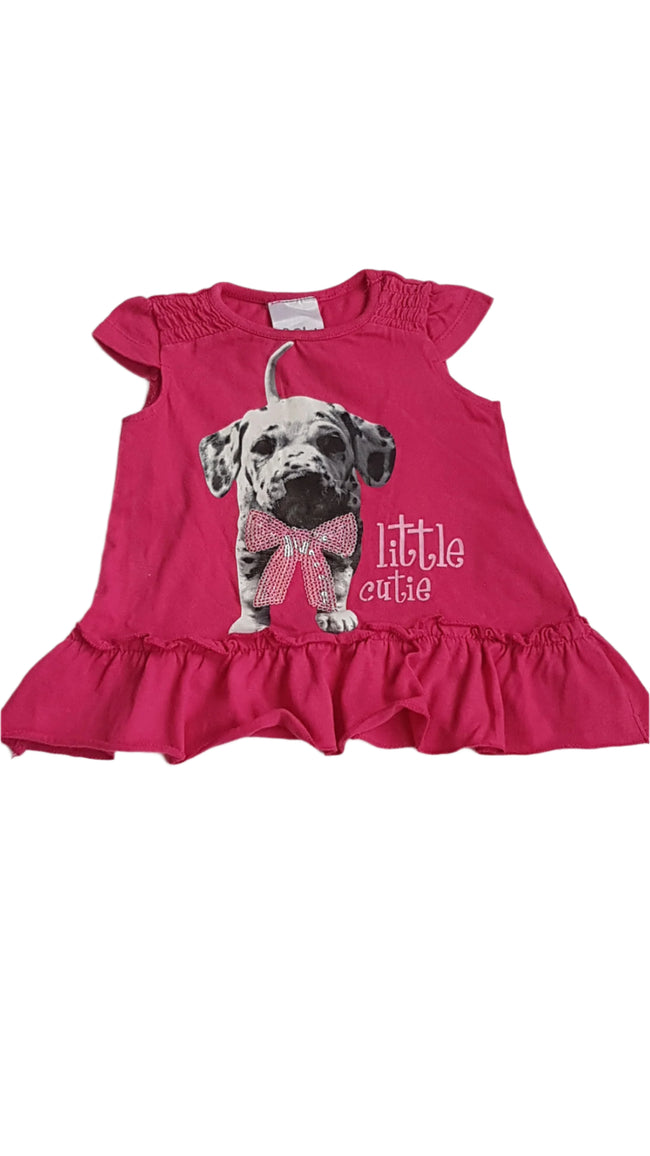 BABY  TÜNDÉRI KUTYUSOS KISLÁNY TUNIKA 56-62 Hover Image