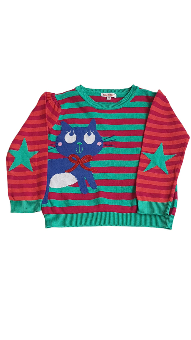 BLUEZOO CSÍKOS, CICÁS KISLÁNY PULÓVER 104 Hover Image