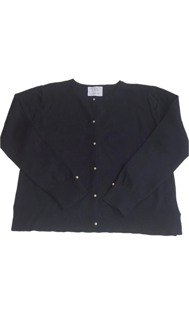 ZARA FEKETE SZÍNŰ, ELEGÁNS KISLÁNY KARDIGÁN  164 Hover Image