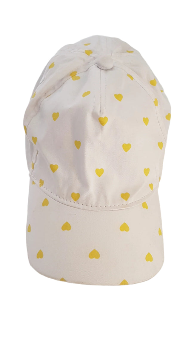 M&S SÁRGA  SZÍVECSKÉS KISLÁNY  SAPKA  104-116 Hover Image