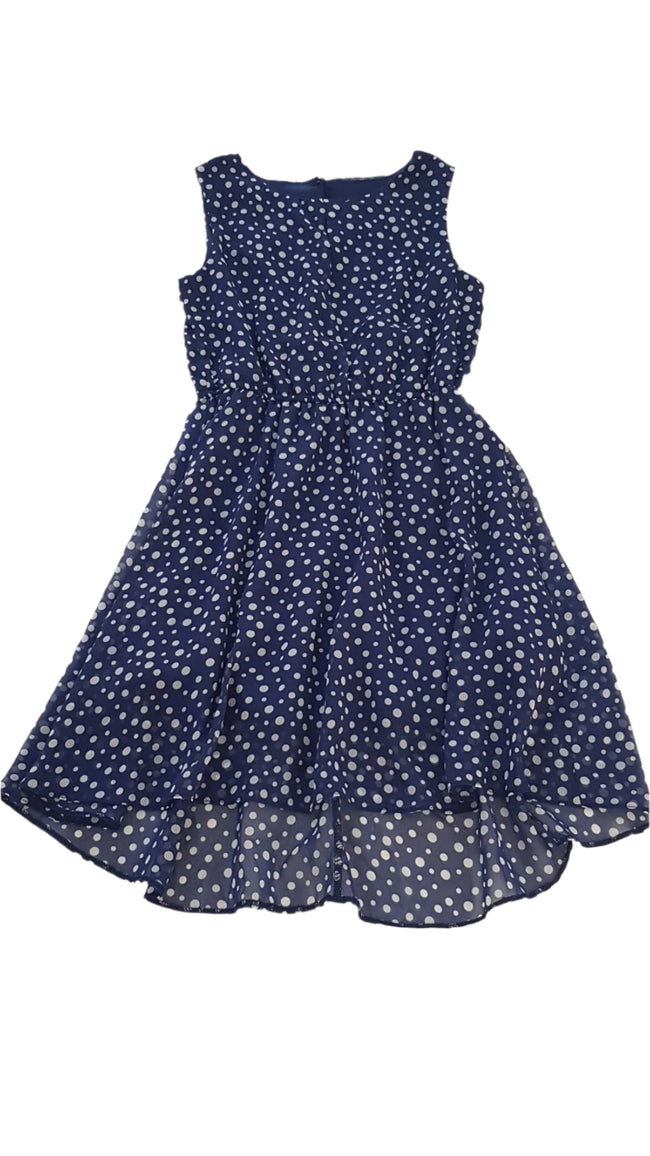 DUNNES STORES LENGE, PÖTTYÖS KISLÁNY RUHA 122-128 Hover Image