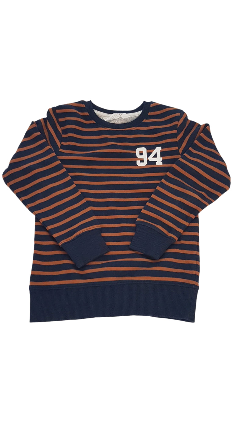 H&M WELLSOFT,  CSÍKOS KISFIÚ PULÓVER  122-128