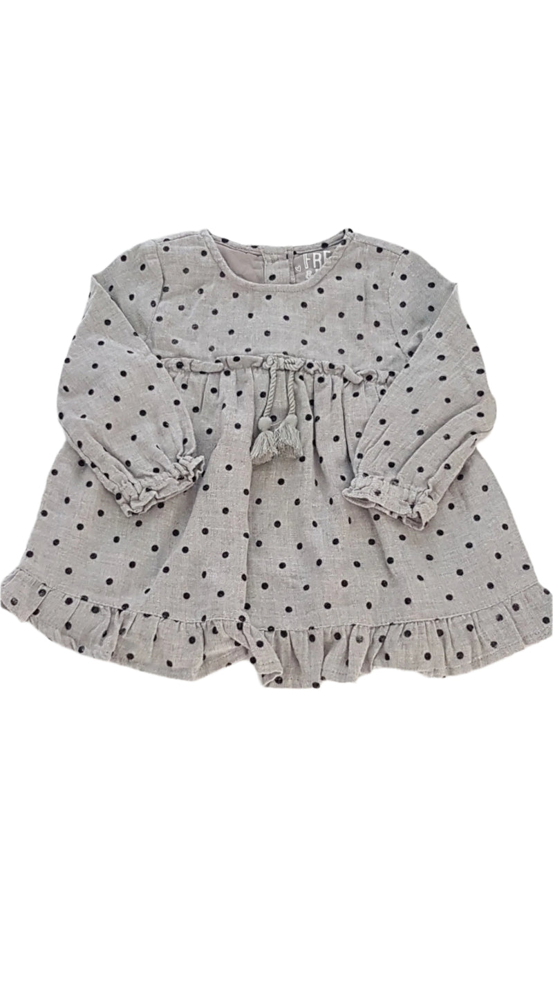 F&F PÖTTYÖS KISLÁNY RUHÁCSKA 62