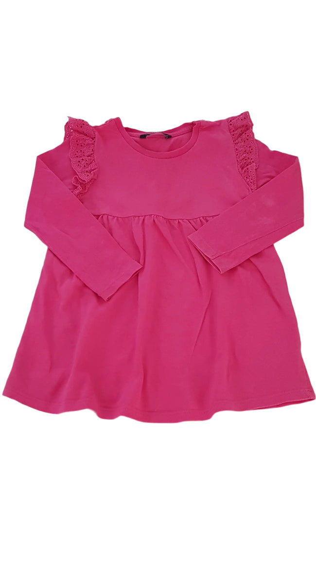 GEORGE MÁLNA SZÍNŰ KISLÁNY RUHA 98-104 Hover Image