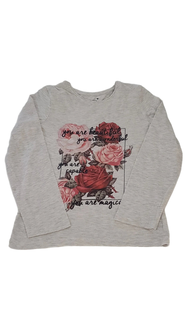 PRIMARK VIRÁGOS KISLÁNY FELSŐ 134