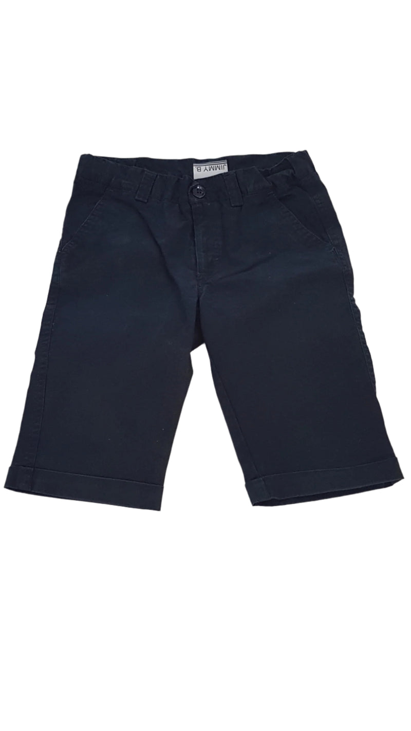 JIMMY B SÖTÉTKÉK ,  ELEGÁNS KISFIÚ BERMUDA ÁLLÍTHATÓ GUMIS DERÉKRÉSSZEL  110-116