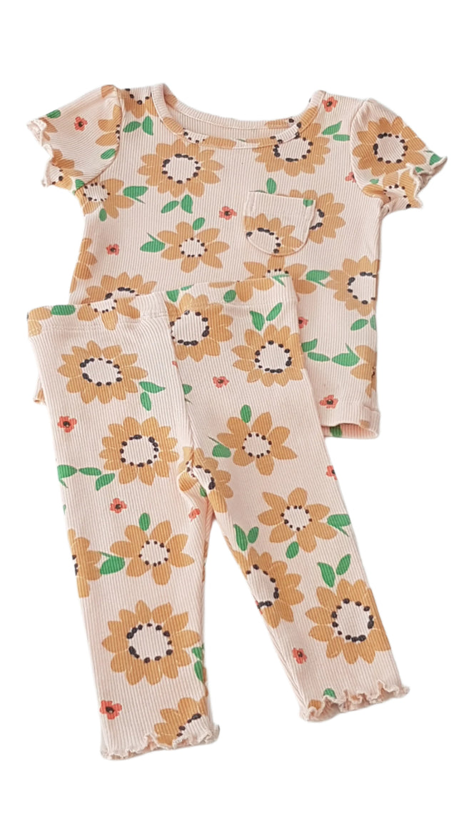 ÚJ M&S VIRÁGOS KISLÁNY SZETT 62 Hover Image