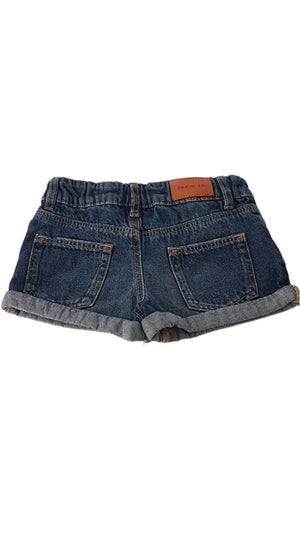 DENIM CO. KISLÁNY FARMER SHORT ÁLLÍTHATÓ GUMIS DERÉKRÉSSZEL 104
