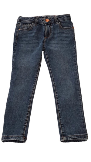 DENIM CO.SKINNY KOPTATOTT KISLÁNY FARMERNADRÁG ÁLLÍTHATÓ DERÉKRÉSSZEL 116
