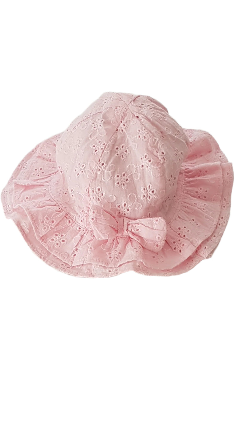 F&F RÓZSASZÍN, MADEIRÁS KISLÁNY KALAP 50-56