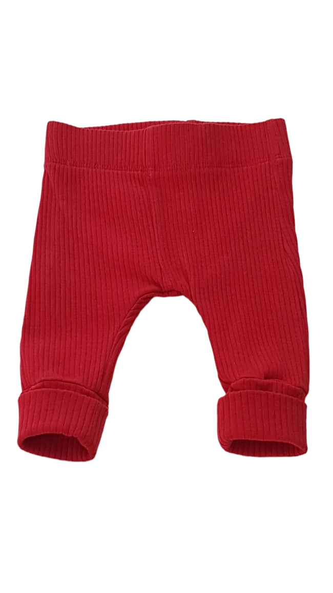 ÚJ PRIMARK PIROS , BORDÁZOTT UNISEX LEGGING 56 Hover Image