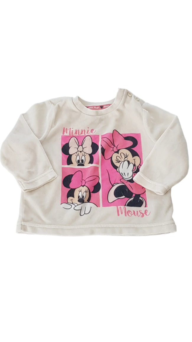 ÚJ PRIMARK DISNEY MINNIE MOUSE WELLSOFT KISLÁNY FELSŐ 74 Hover Image