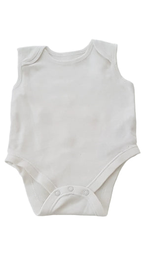 PRIMARK UNISEX FEHÉR BODY 68