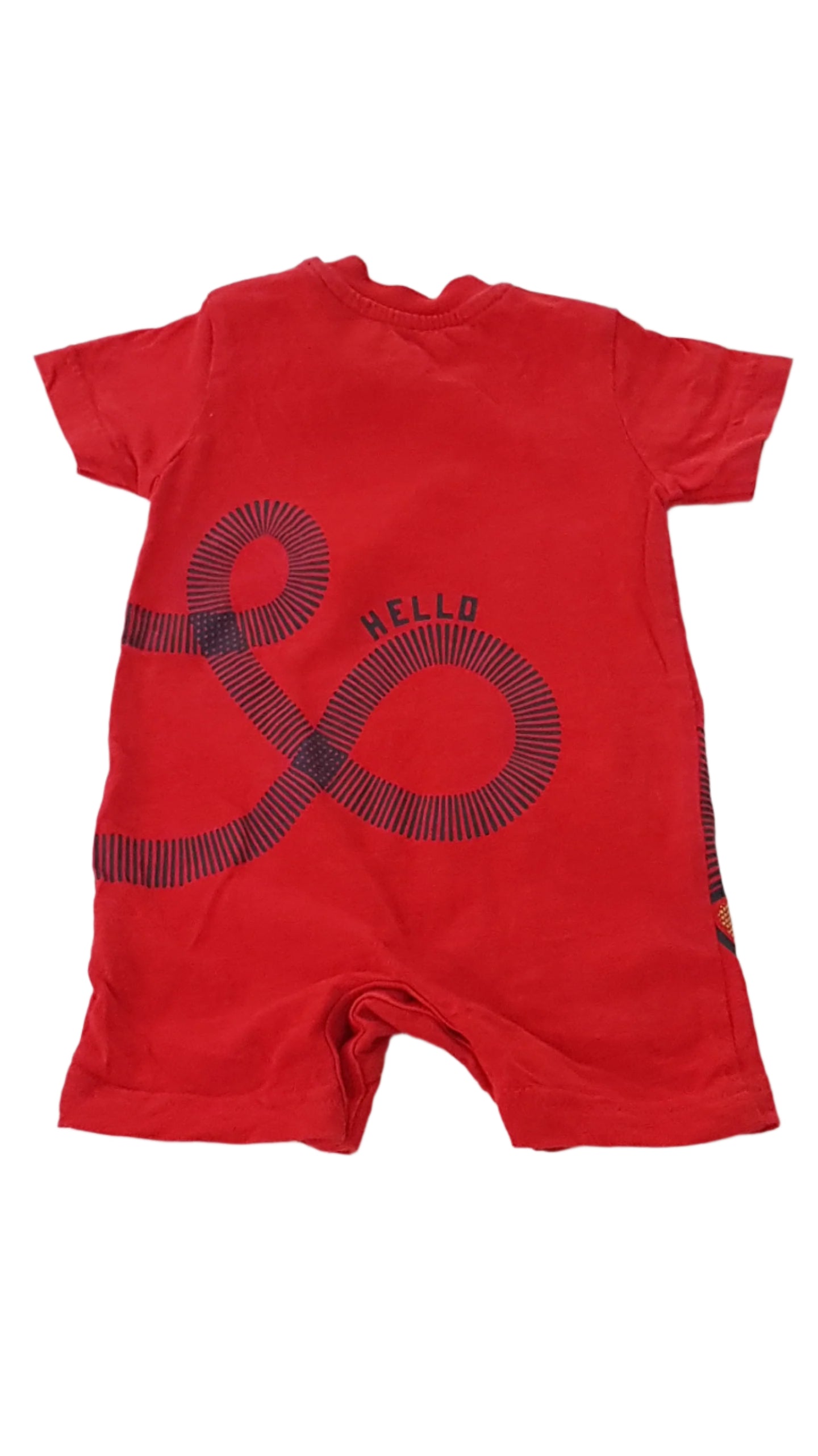 ÚJ NUTMEG HELLO MUMMY FELIRATOS KISFIÚ PLAYSUIT 56-62