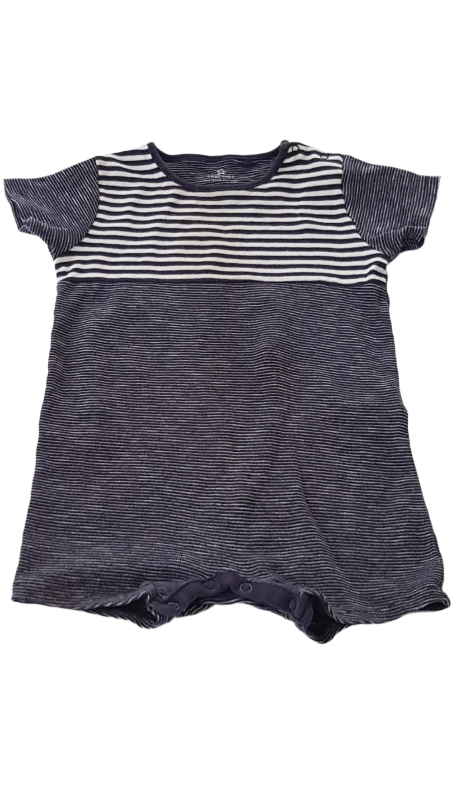 NEXT KÉK SZÍNŰ, CSÍKOS KISFIÚ PLAYSUIT 86