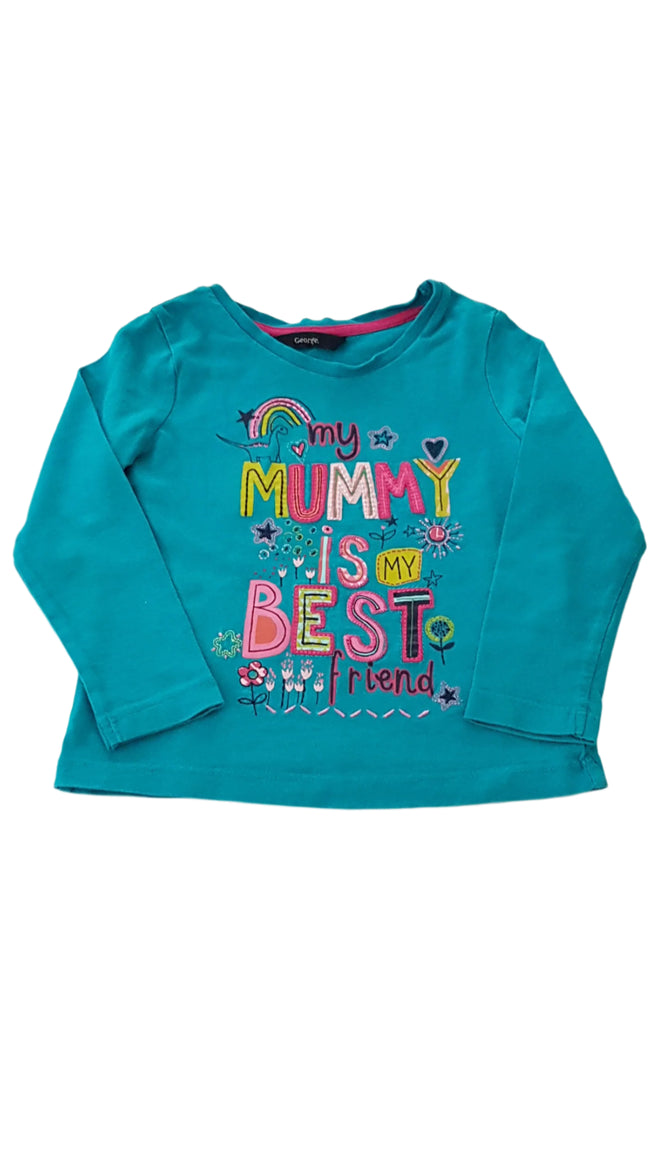 GEORGE MY MUMMY IS MY BEST FRIEND FELIRATOS KISLÁNY FELSŐ 92-98 Hover Image