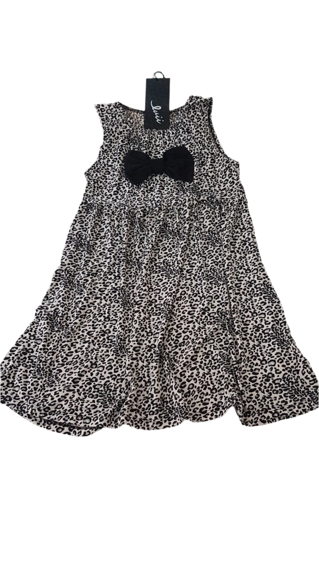 CÍMKÉS LUII OCELOT MINTÁS KISLÁNY RUHA 116-122 Hover Image