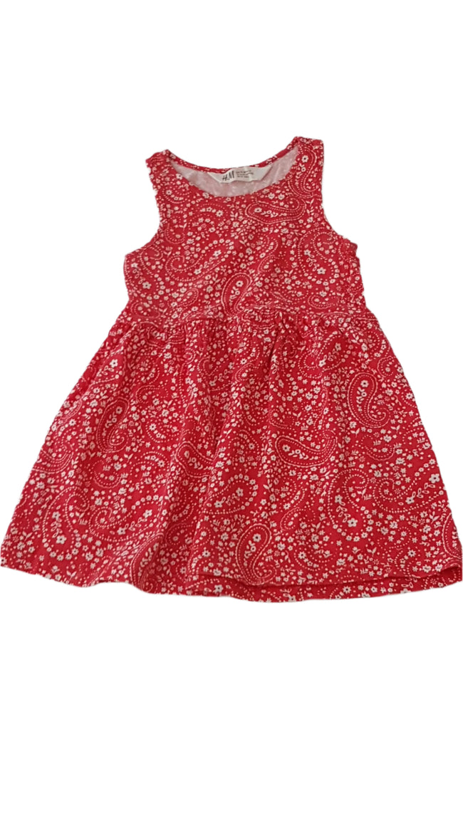 ÚJ H&M APRÓ MINTÁS , PAMUT KISLÁNY RUHÁCSKA 92 Hover Image