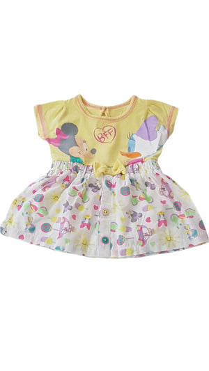 ÚJ GEORGE DISNEY MINNIE MOUSE ARANYOS KISLÁNY RUHÁCSKA 56-62