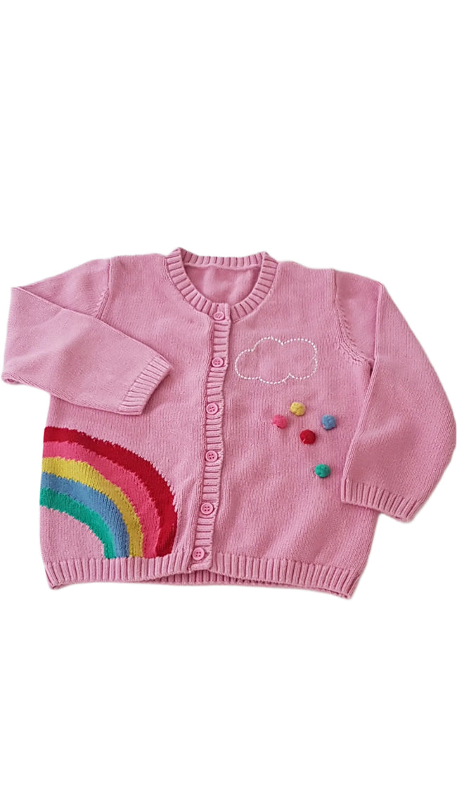 MATALAN SZIVÁRVÁNYOS KISLÁNY KARDIGÁN 98 Hover Image