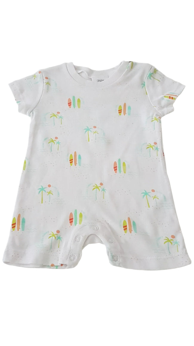 ÚJ ZARA SURF MINTÁS  KISFIÚ PLAYSUIT  62 Hover Image