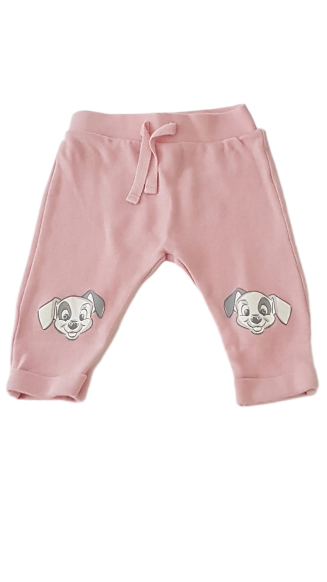 ÚJ GEORGE DISNEY PÚDER SZÍNŰ KISLÁNY JOGGER 56-62 Hover Image