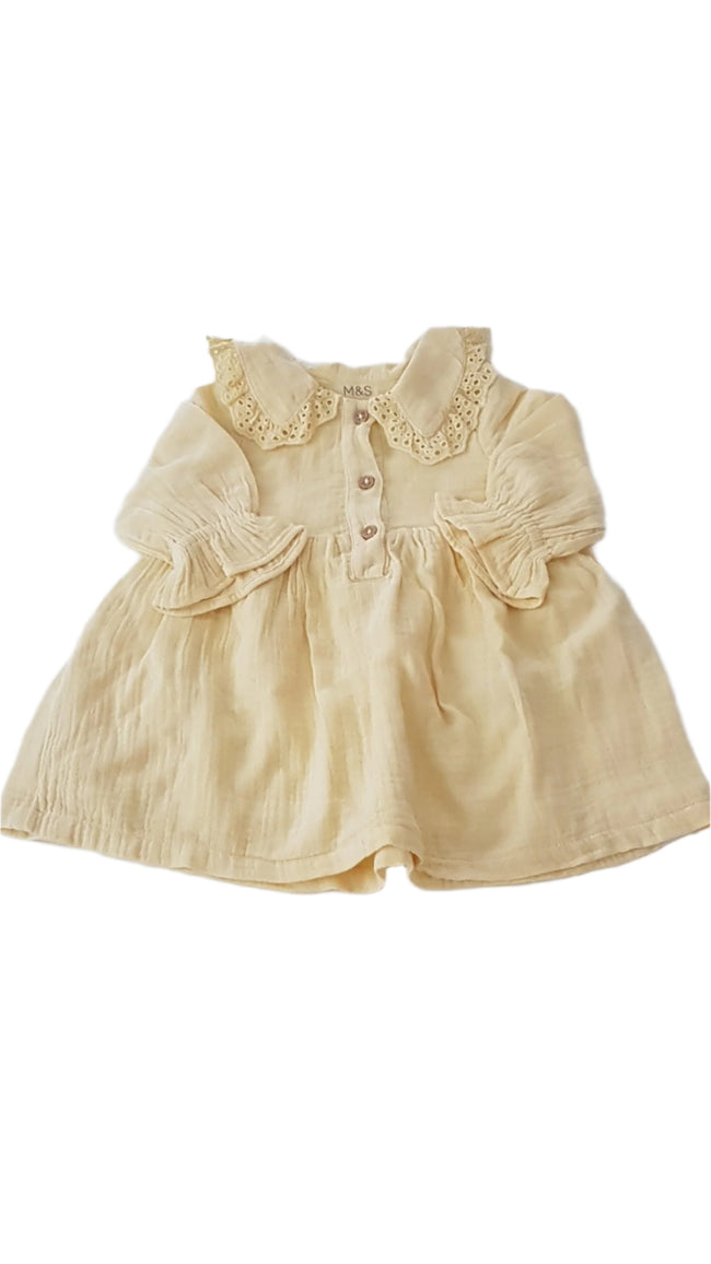 M&S MADEIRÁS, NAPSÁRGA KISLÁNY RUHÁCSKA 68 Hover Image