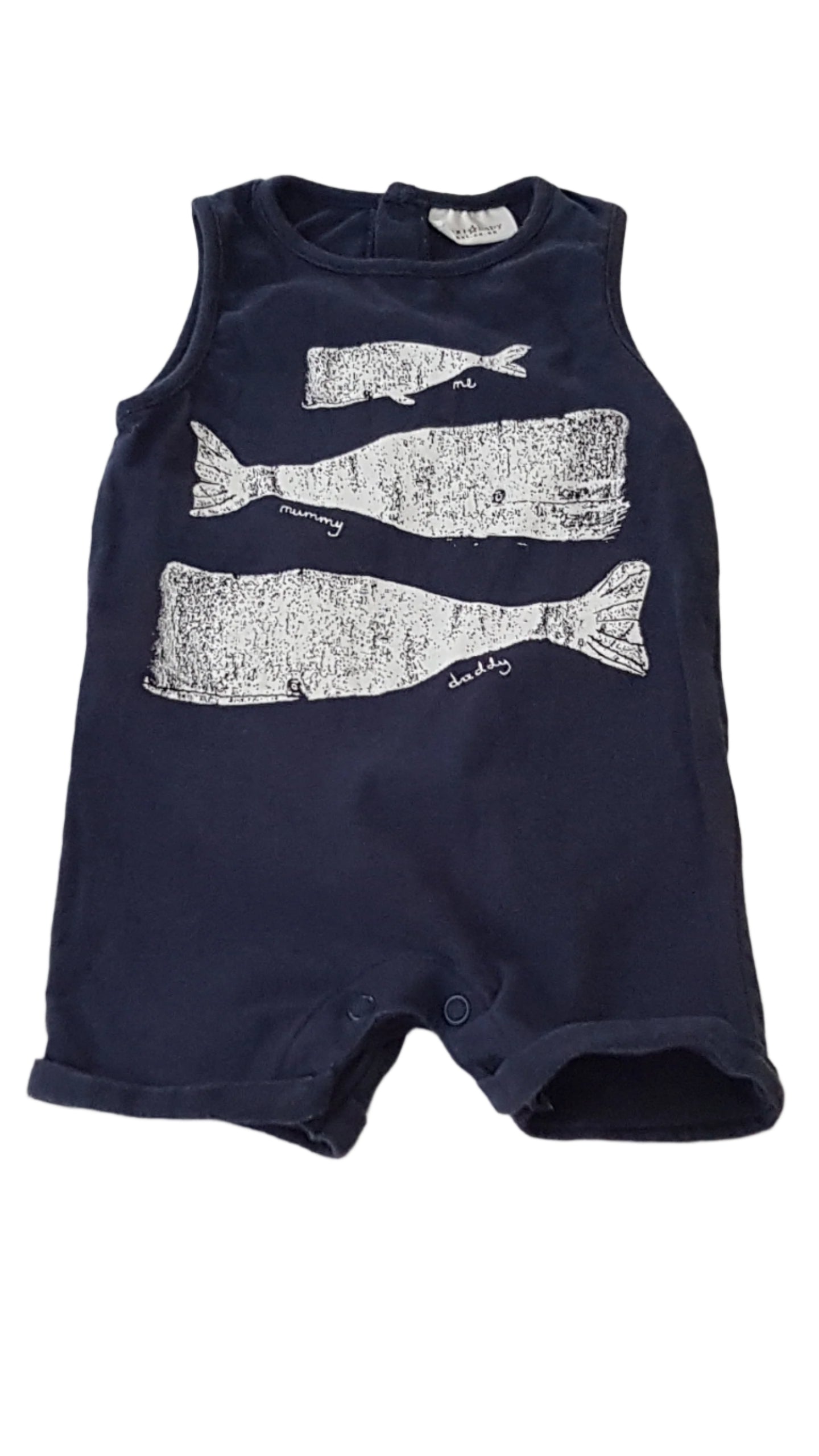 NEXT SÖTÉTKÉK KISFIÚ PLAYSUIT 62