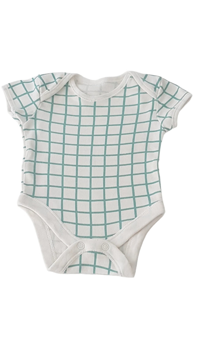 ÚJ PRIMARK KOCKÁS UNISEX BODY 62 Hover Image