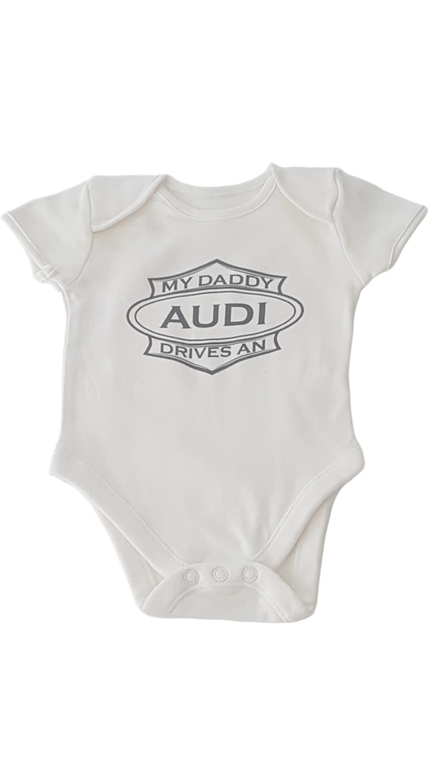 ÚJ BASIC MY DADDY AUDI  DRIVES AN FELIRATOS UNISEX BODY 68