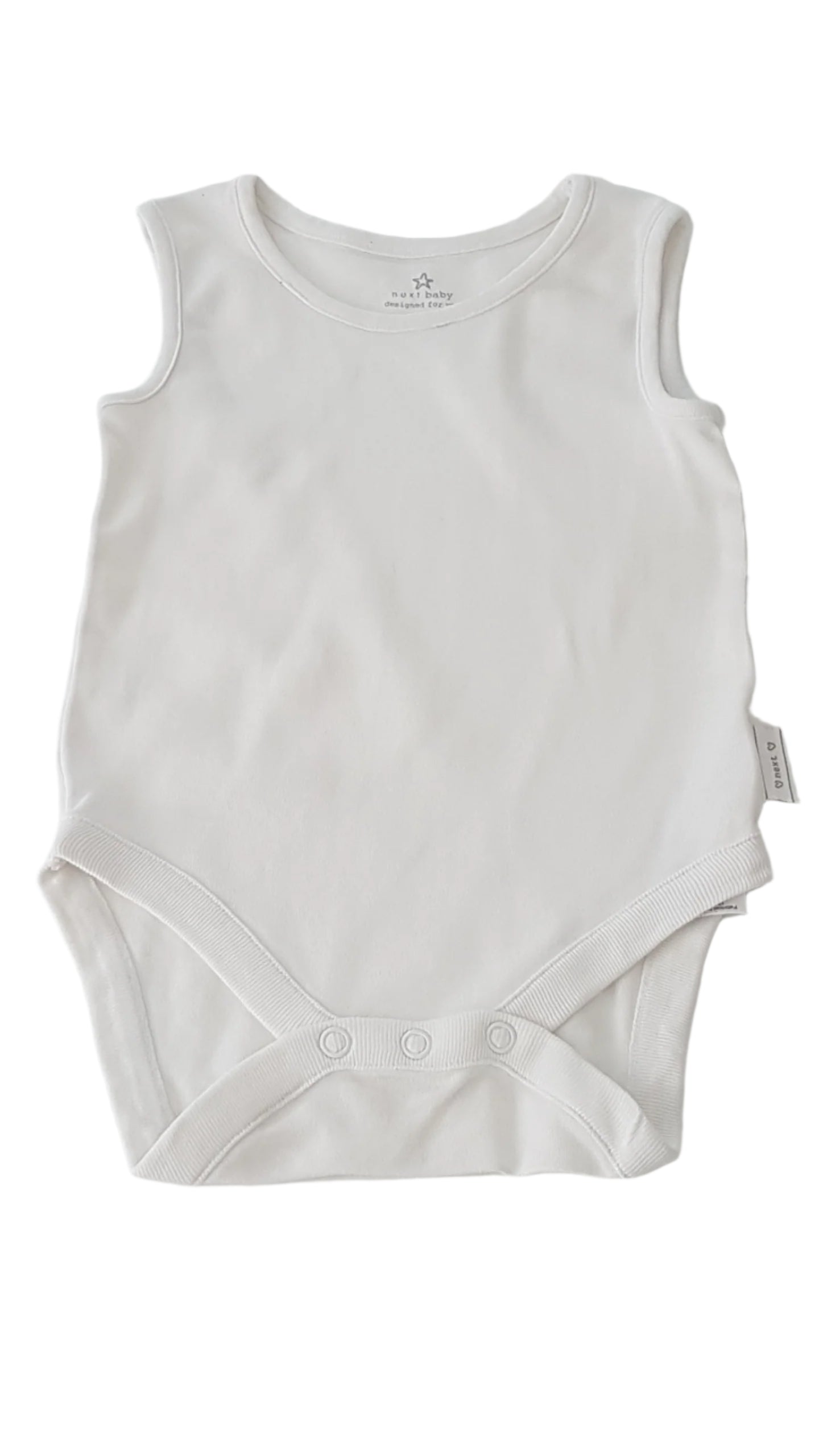 ÚJ NEXT UNISEX FEHÉR TRIKÓ-BODY  74