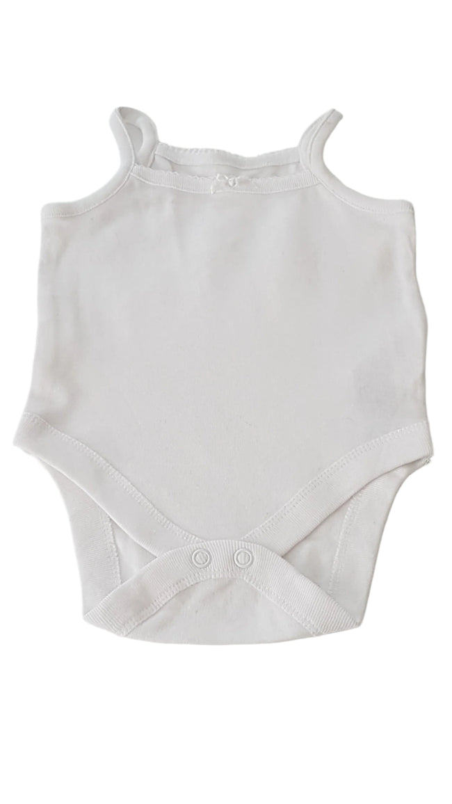 ÚJ PRIMARK FEHÉR SZÍNŰ KISLÁNY TRIKÓ-BODY 56-62 Hover Image