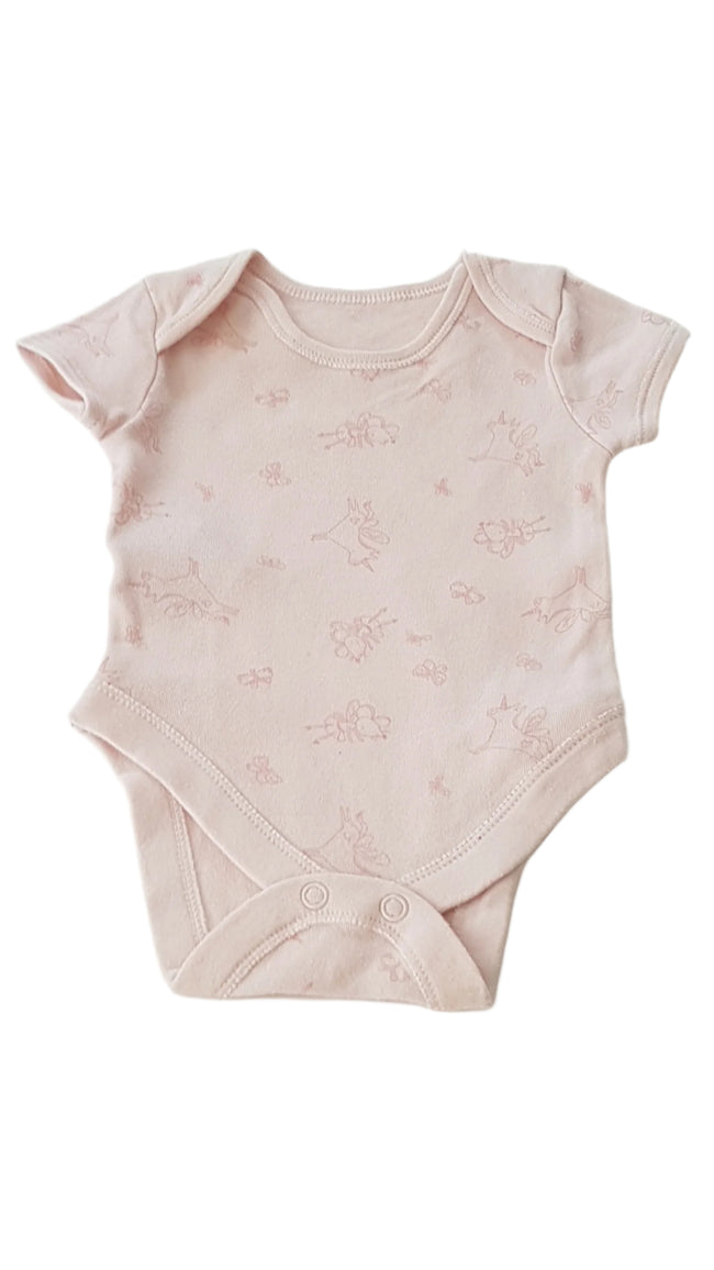PRIMARK RÓZSASZÍN, UNICORN MINTÁS KISLÁNY BODY 62 Hover Image