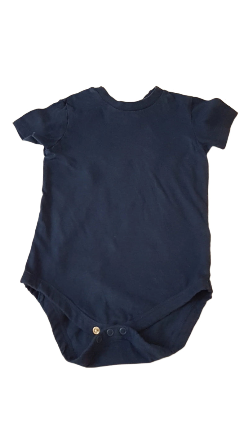 F&F SÖTÉTKÉK KISFIÚ PÓLÓ-BODY 92