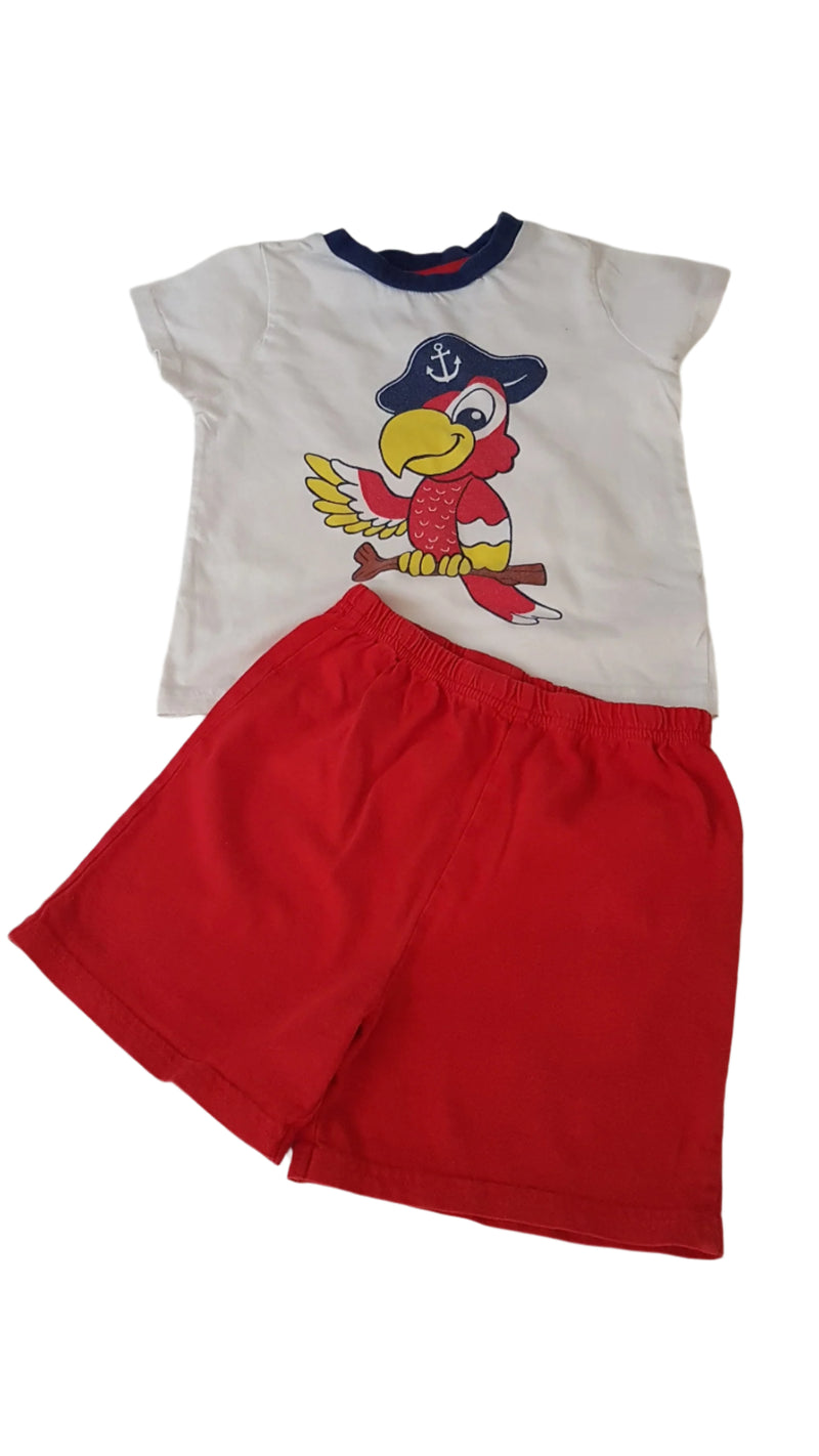 PRIMARK PAPAGÁJOS  KISFIÚ SZETT 92