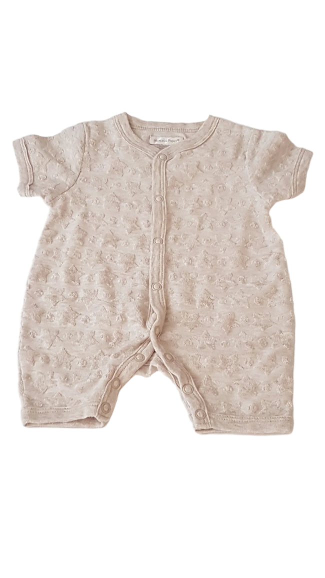 MAMAS&PAPAS BÉZS SZÍNŰ, CSILLAG MINTÁS UNISEX NAPOZÓ 62 Hover Image