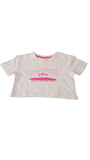 PRIMARK TÖRTFEHÉR,  CALIFORNIA FELIRATOS   KISLÁNY CROP TOP 104