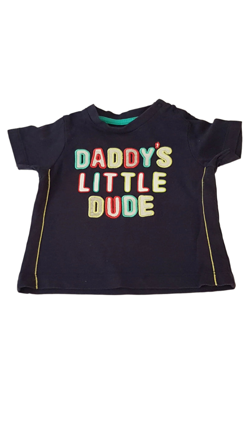 ÚJ NUTMEG DADDY'S LITTLE DUDE FELIRATOS KISFIÚ PÓLÓ 62-68