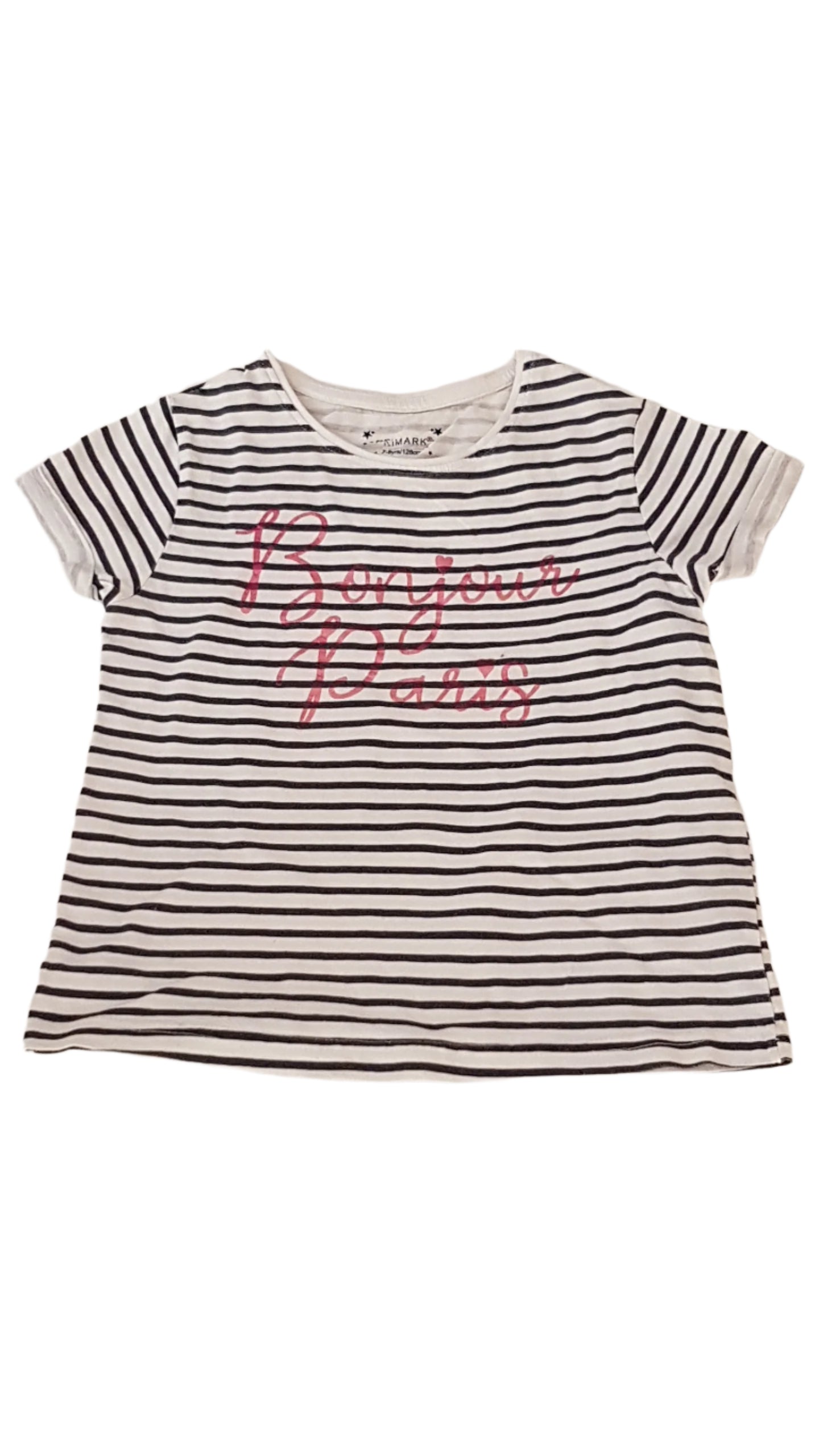PRIMARK BONJOUR PARIS FELIRATOS KISLÁNY PÓLÓ 128