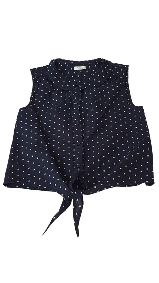 NEXT SÖTÉTKÉK, CSILLAGOS KISLÁNY BLÚZ 128 Hover Image