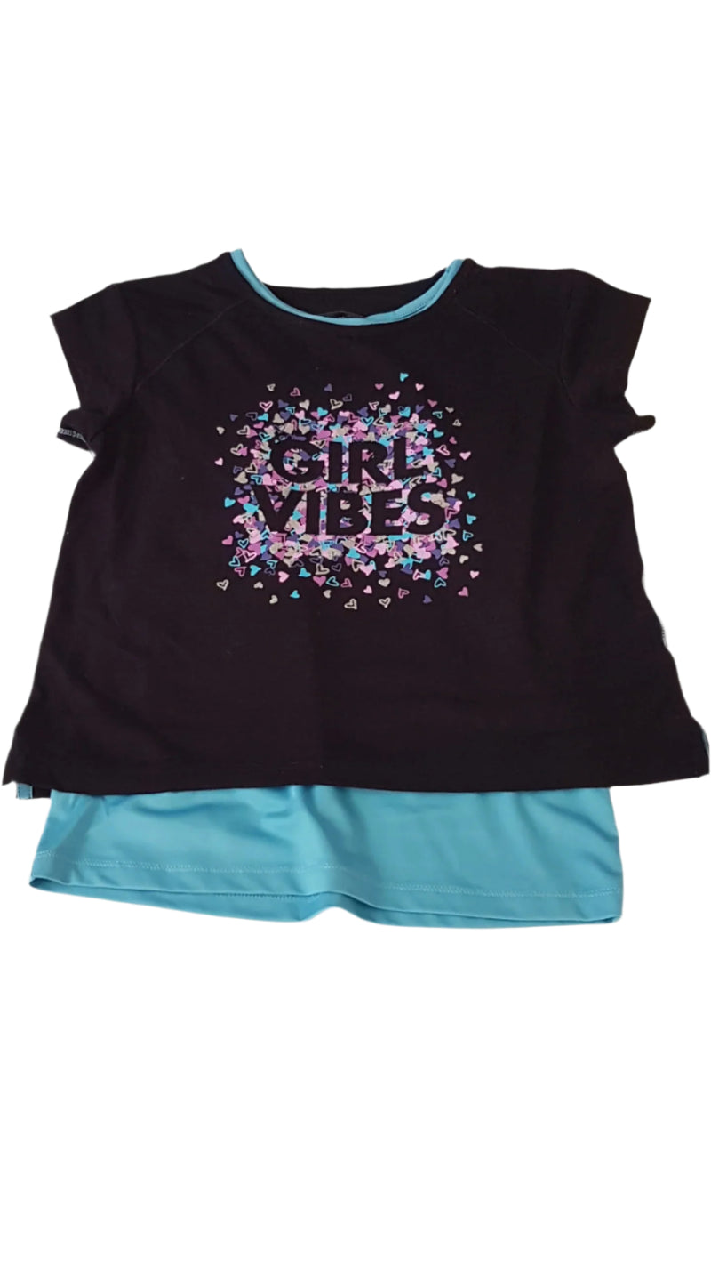 GEORGE GIRL VIBES FELIRATOS , SZÍVECSKÉS KISLÁNY PÓLÓ 122-128