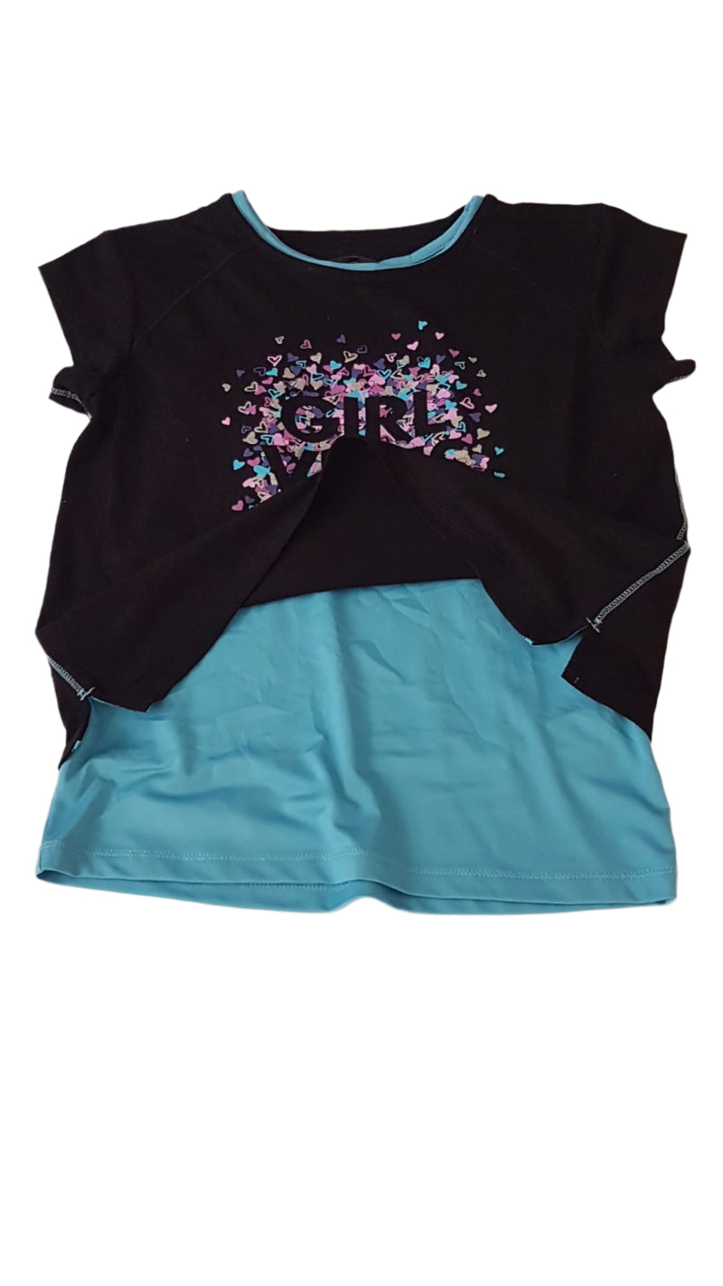 GEORGE GIRL VIBES FELIRATOS , SZÍVECSKÉS KISLÁNY PÓLÓ 122-128