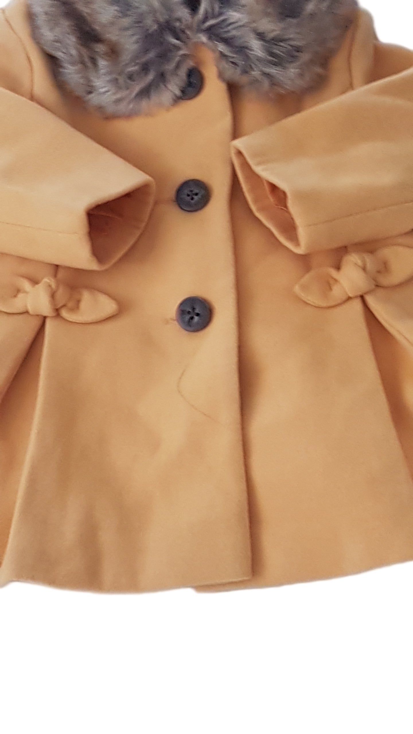 ÚJ F&F ELEGÁNS KISLÁNY SZÖVETKABÁT 68